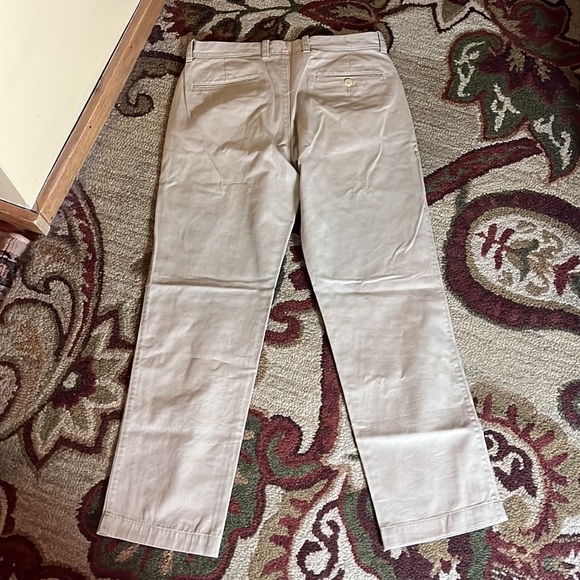 J CREW Size 31W x 30L Flat Front Chino 100% Cotton Comfort Khaki Casual $89 NEW - Picture 6 of 16